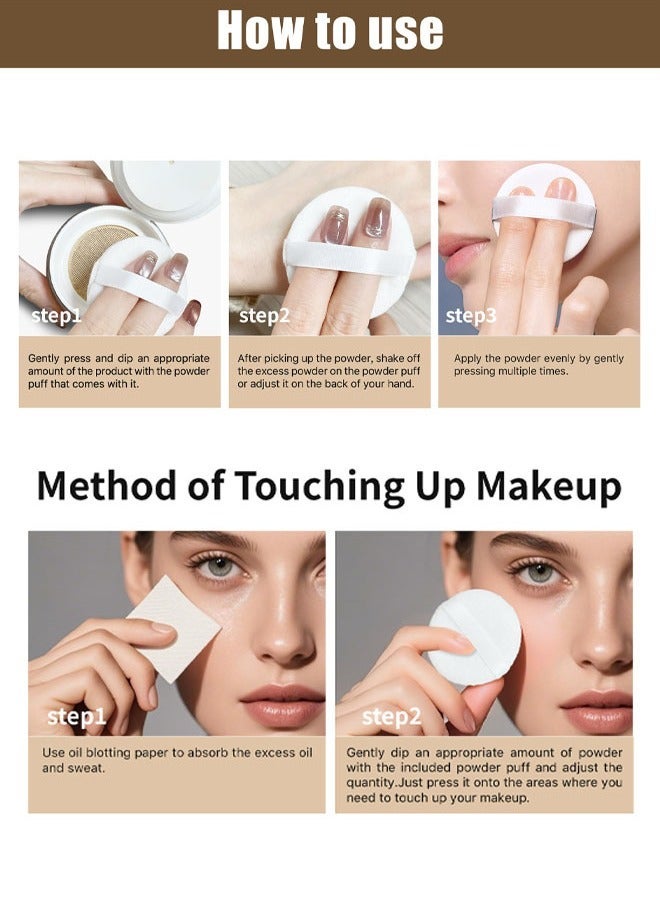 HelloKiss Long-Lasting Oil Control Micro-Fine Setting Powder - Invisible Finish & Pore Blurring for All Skin Types | Makeup Setting & Baking - Image 5